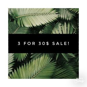 3/30$ sale on marked items